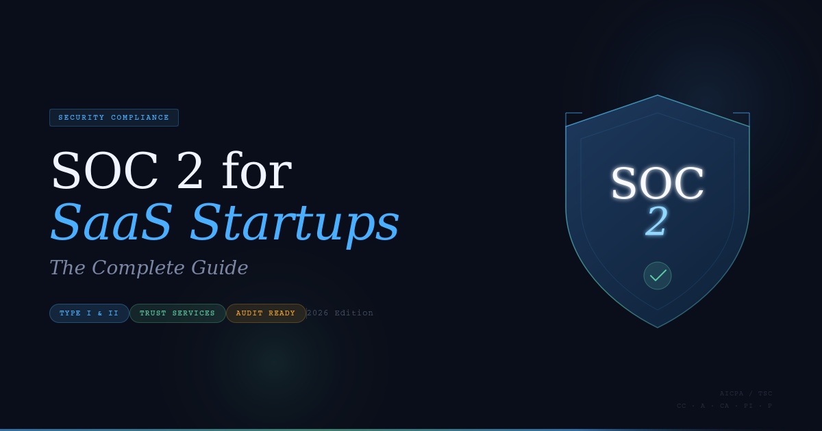 SOC 2 for SaaS Startups — The Complete Guide for 2026
